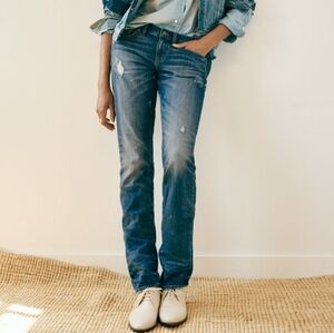 MADEWELL Slim Boyjean Size 26 - Hatfield Wash